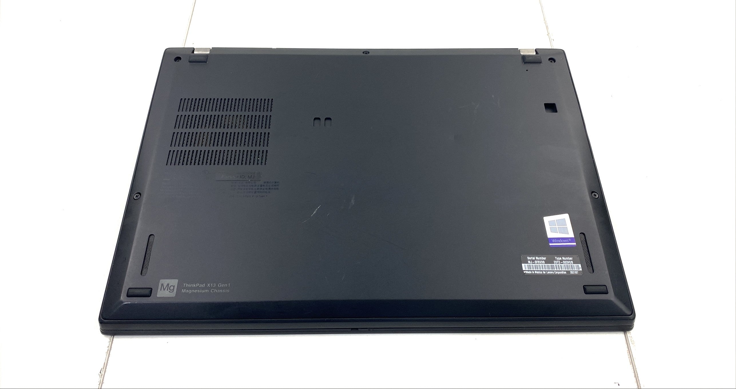 Lenovo ThinkPad X13 Gen 1 Core i5 10th Gen 1.60GHz 10210U 8GB 500GB Windows 11 Pro.
